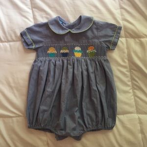 Anavini Hand Smocked Romper, 18m